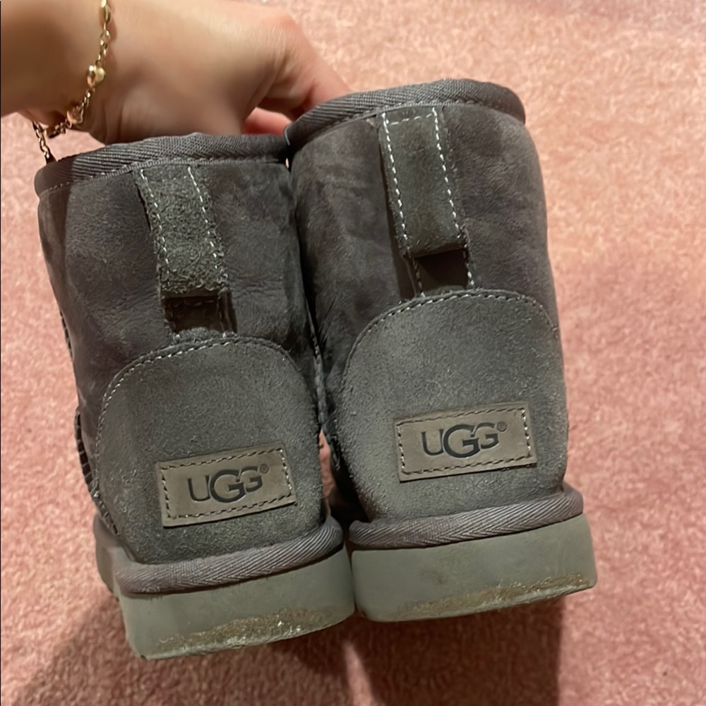 Gray Ugg Mini Boots - image 2